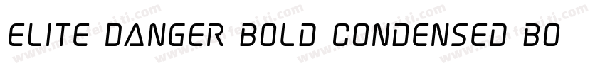 Elite Danger Bold Condensed Bold Co字体转换